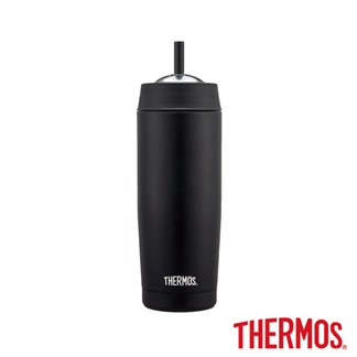 THERMOS膳魔師不鏽鋼真空吸管隨行瓶0.47L(TS403BK)