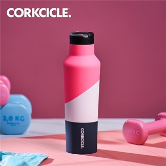 美國CORKCICLE 三層真空運動易口瓶,保溫瓶600ml-風暴粉