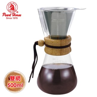 日本寶馬500ml巴菲特手沖咖啡壺(蜂巢式雙網) TA-G-11-500