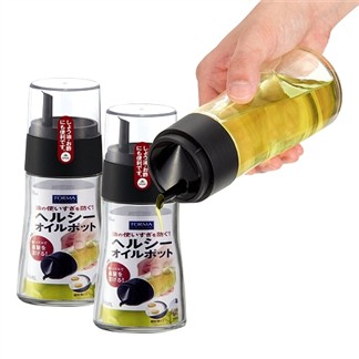 【2入特惠組】日本ASVEL油控式140ml調味油玻璃壺