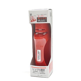 日本製造Shimomura三用刀刃陶瓷磨刀器(紅色)