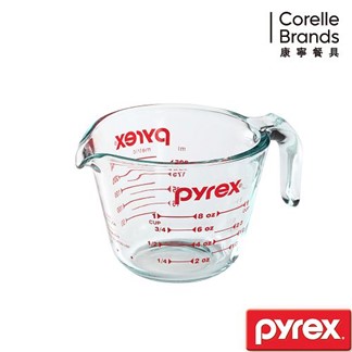 【美國康寧 Pyrex】耐熱玻璃單耳量杯-250ml