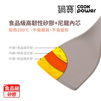 【CookPower 鍋寶】矽膠耐熱鍋鏟(RG-017)
