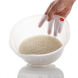 日本製造INOMATA洗米(蔬果)專用大型瀝水籃2入裝