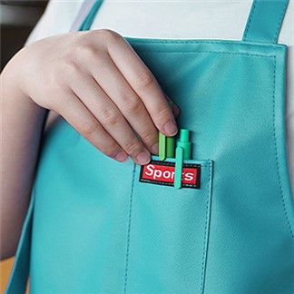 日本SP SAUCE時尚防水PU圍裙(青綠色)