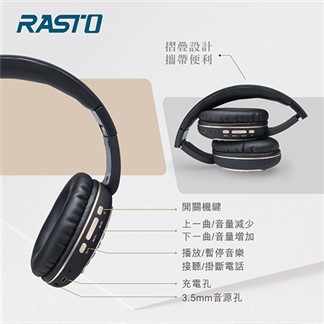 RASTO RS23 藍牙經典復古摺疊耳罩式耳機