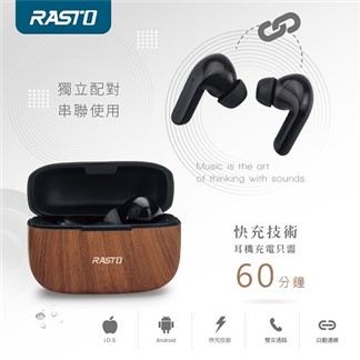 RASTO RS27 木匠工藝真無線藍牙5.1耳機