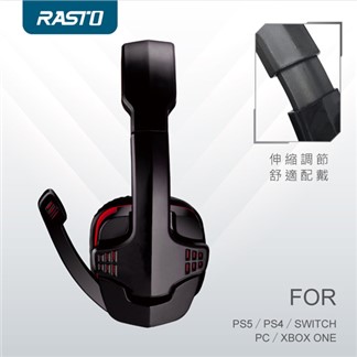 RASTO RS35 暴風電競頭戴耳麥 贈轉接線