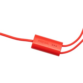 NOKIA 原廠 平耳式耳機 WH-108 - 紅色 (密封袋裝)