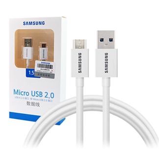SAMSUNG原廠 Micro USB充電傳輸線 白色 加長版_1.5M(盒裝)