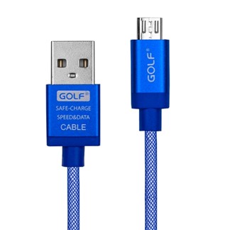 GOLF USB轉 Micro USB鋁合金尼龍網格快速充電傳輸線（1M）