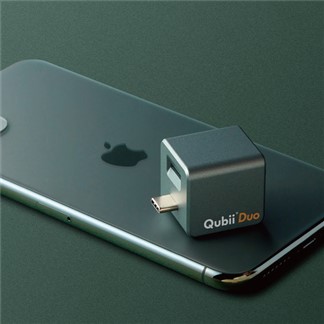 Maktar【QubiiDuo 128GB組合】USB-C雙用可上鎖充電自動備份