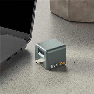Maktar【QubiiDuo 256GB組合】USB-C雙用可上鎖充電自動備份