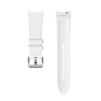 SAMSUNG Galaxy Watch4 系列 原廠防汗皮革錶帶 M／L－白色