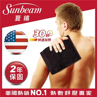 美國Sunbeam-瞬熱保暖墊(核桃色) 送medisana筋膜舒緩花生球