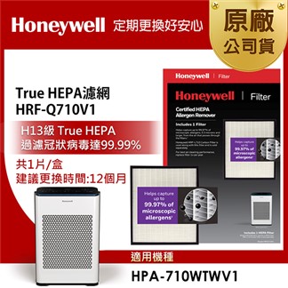 美國Honeywell H13 True HEPA濾網 HRF-Q710V1