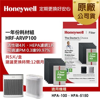 美國Honeywell 一年份耗材組 HRF-ARVP100