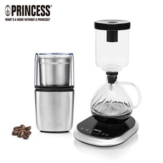 【超值組】荷蘭公主電子虹吸式咖啡機+磨豆機 (246005+221041)