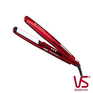 【VS沙宣】38毫米晶漾魔力紅鈦金蒸氣直髮棒VSS-9500W