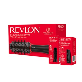 Revlon露華濃 蓬髮吹整梳(RVDR5298TWBLK)+圓形梳+吹嘴梳
