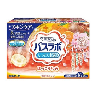 *日本保濕入浴劑(櫻花、伊予柑、檜木、蜂蜜柑橘)16入