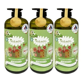 AiLeiYi洋甘菊修護洗髮精-城市裡的蘋果花園1000ml(3瓶)