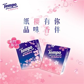 【Tempo】 紙手帕 櫻花香氛(7抽x18包)