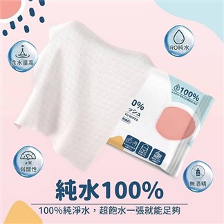 【寢室安居】掀蓋式100%純水加厚濕紙巾 80抽x24包 (箱購)