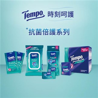 【Tempo】抗菌倍護濕巾家庭裝(45抽)-包