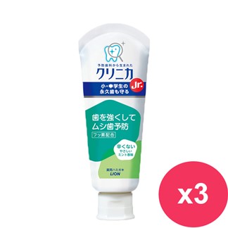日本獅王固齒佳酵素兒童牙膏(6歲以上)60g*3入