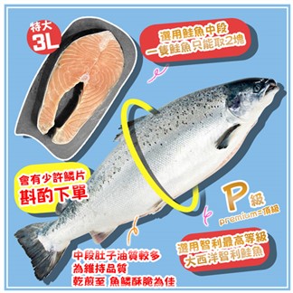 買1送1【優鮮配】鮭魚清肉排3片(225g／片)免運