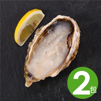 【華得水產】 日本原裝巨大生蠔-全殼牡蠣2包(500g 約2-3粒)