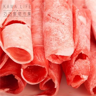 【KAWA巧活】能量豬-火鍋片綜合組(梅花2包+五花2包+里肌2包)