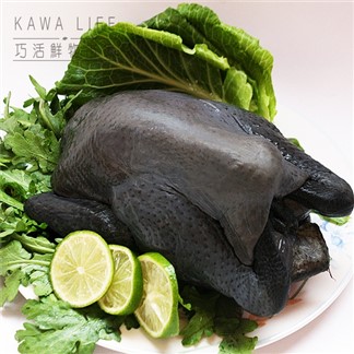 *【KAWA巧活】華陀雞(烏骨雞) 全雞(1900g+-100g)