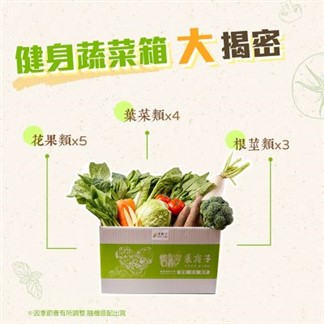 【菜霸子】健身蔬菜組合箱(共12種蔬菜品項)