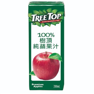 [樹頂TREETOP]蘋果汁200ml (6入)