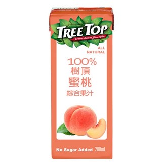 [樹頂]100%蜜桃綜合果汁200ml (6入)