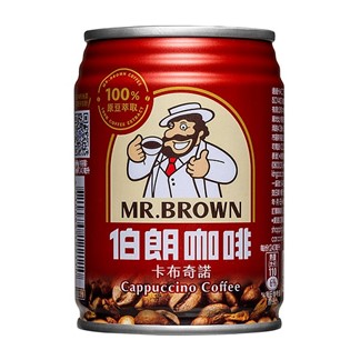 金車伯朗卡布奇諾咖啡240ml(6入)
