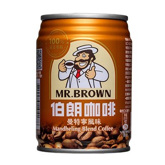 金車伯朗咖啡曼特寧風味240ml(6入)