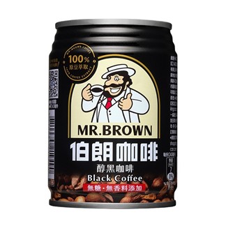 [金車]伯朗醇黑咖啡(無糖)240ml(24入)