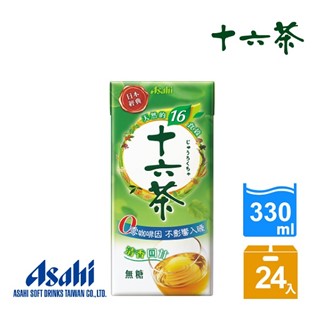 【Asahi】十六茶 零咖啡因複方茶330ml*24