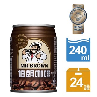 【超商取貨】金車伯朗咖啡240ml (24入)