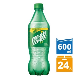 【超商取貨】雪碧汽水600ml (24入)