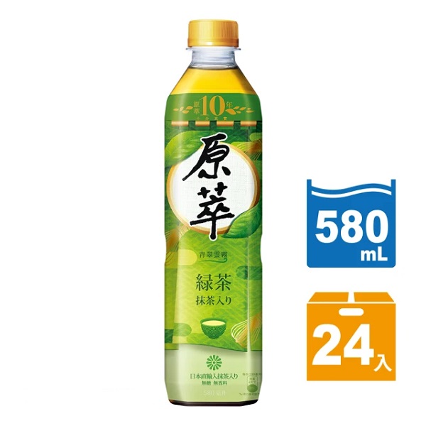【超商取貨】原萃日式綠茶580ml(24入)