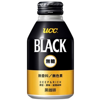 【超商取貨】[UCC] BLACK無糖黑咖啡275g (24入)