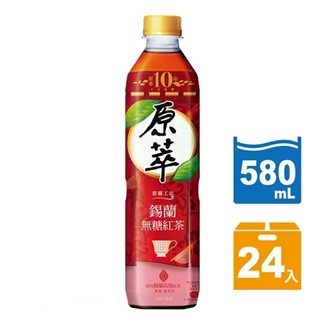 【超商取貨】原萃錫蘭無糖紅茶 580ml (24入)
