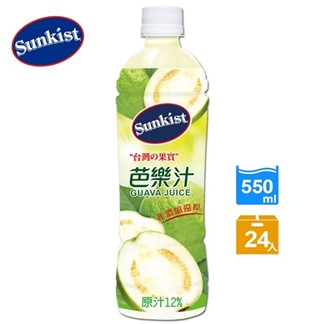 【超商取貨】SUNKIST 香吉士芭樂果汁550ml (24入)