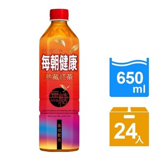 【超商取貨】每朝健康無糖紅茶650ml (24入)