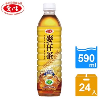 【宅配】[愛之味]麥仔茶 590ml (24入)