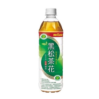 【宅配】黑松茶花綠茶-無糖580ml(24入)